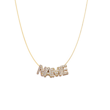 Load image into Gallery viewer, Mini Custom Bubble Letter Necklace