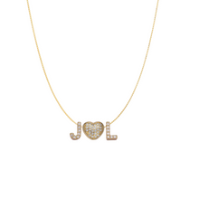 Load image into Gallery viewer, Mini Custom Bubble Letter Necklace