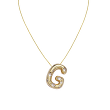 Load image into Gallery viewer, Bubble Initials Necklace