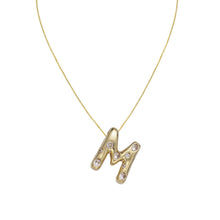 Load image into Gallery viewer, Bubble Initials Necklace