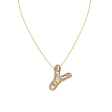 Load image into Gallery viewer, Bubble Initials Necklace