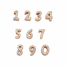 Load image into Gallery viewer, Mini Custom Bubble Number Necklace