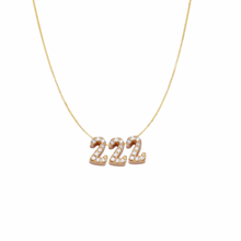 Load image into Gallery viewer, Mini Custom Bubble Number Necklace