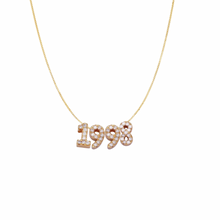 Load image into Gallery viewer, Mini Custom Bubble Number Necklace
