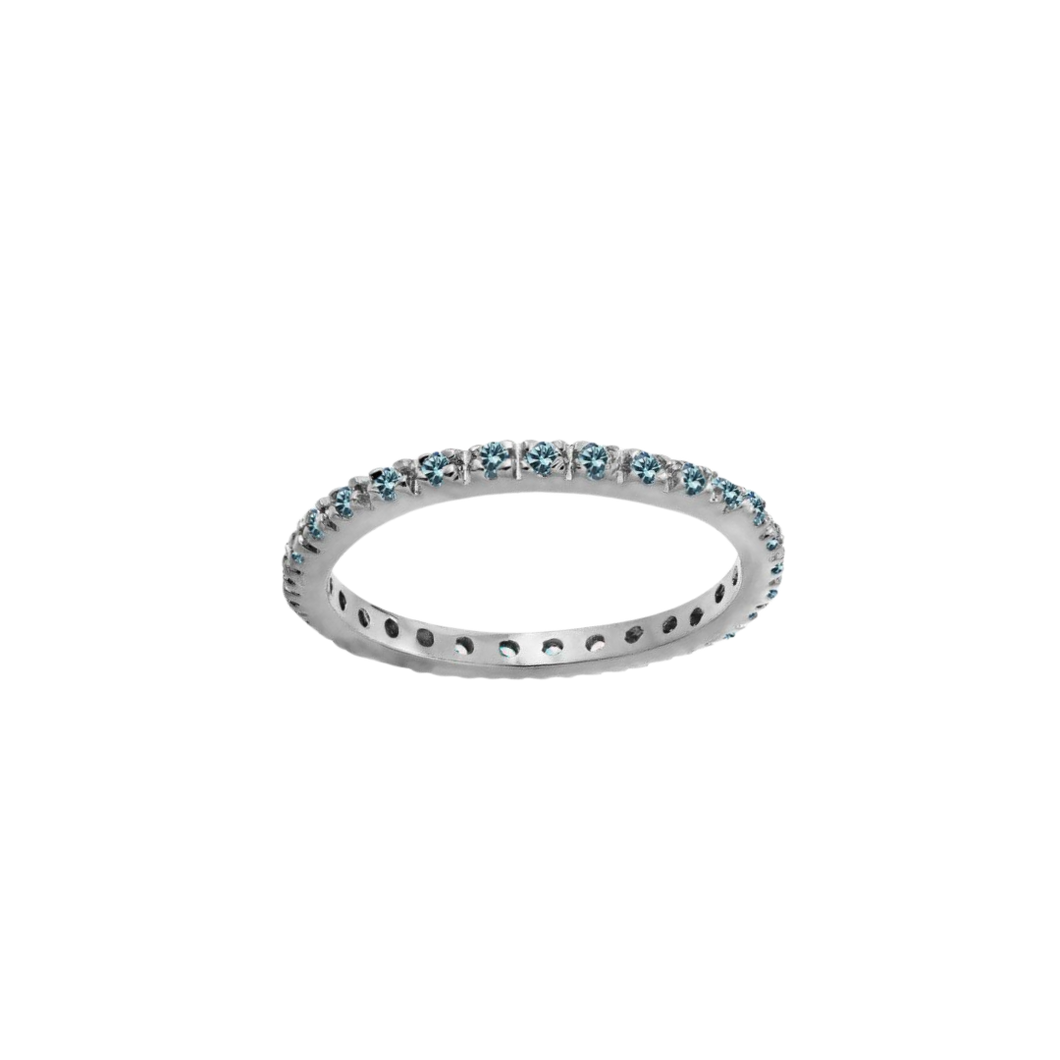 March Aquamarine Ring
