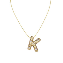 Load image into Gallery viewer, Bubble Initials Necklace
