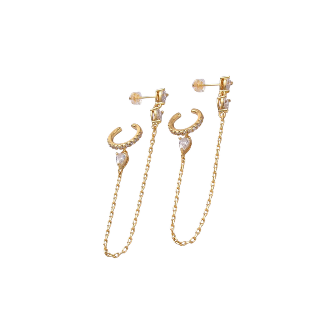 Fara Chain Studs