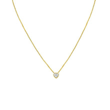 Load image into Gallery viewer, Heart-Shaped Solitaire Necklace
