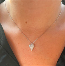 Load image into Gallery viewer, Micropave Heart Necklace
