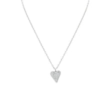 Load image into Gallery viewer, Micropave Heart Necklace
