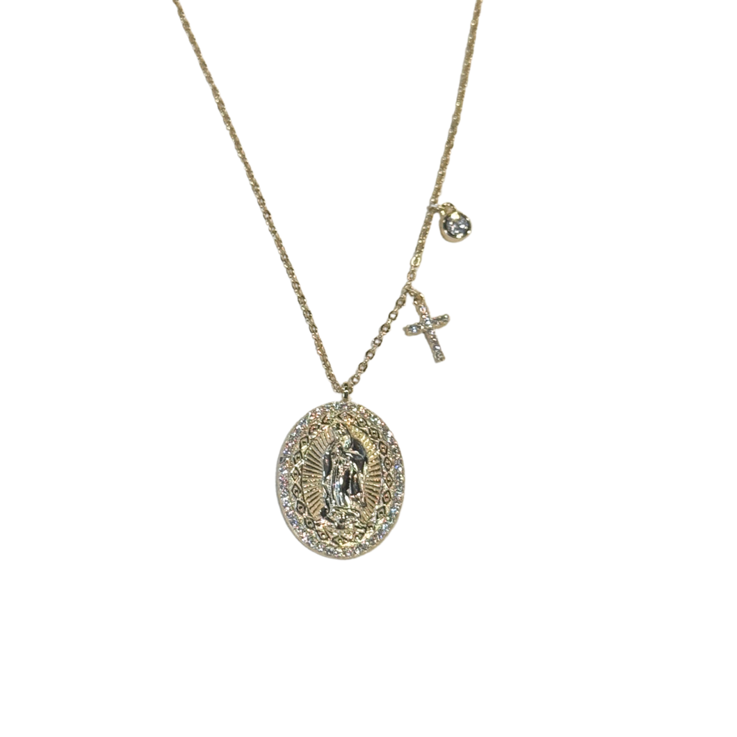 Mother Mary Charm Necklace