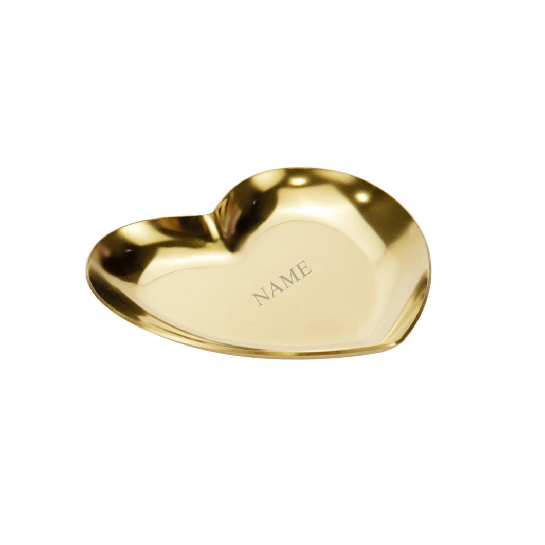 Personalized Heart Jewelry Dish