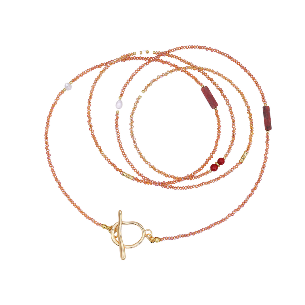 Palmar Double Wrap Necklace