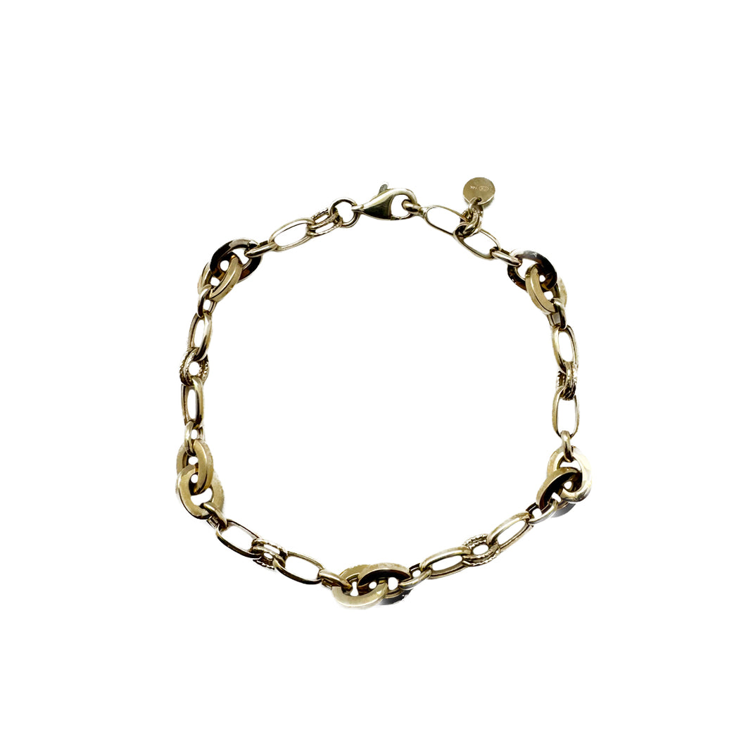 Rolo and Paperclip Chain Bracelet