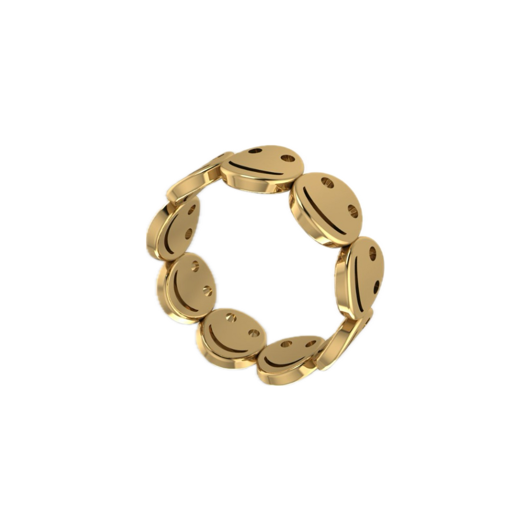 Smiley Face Eternity Ring