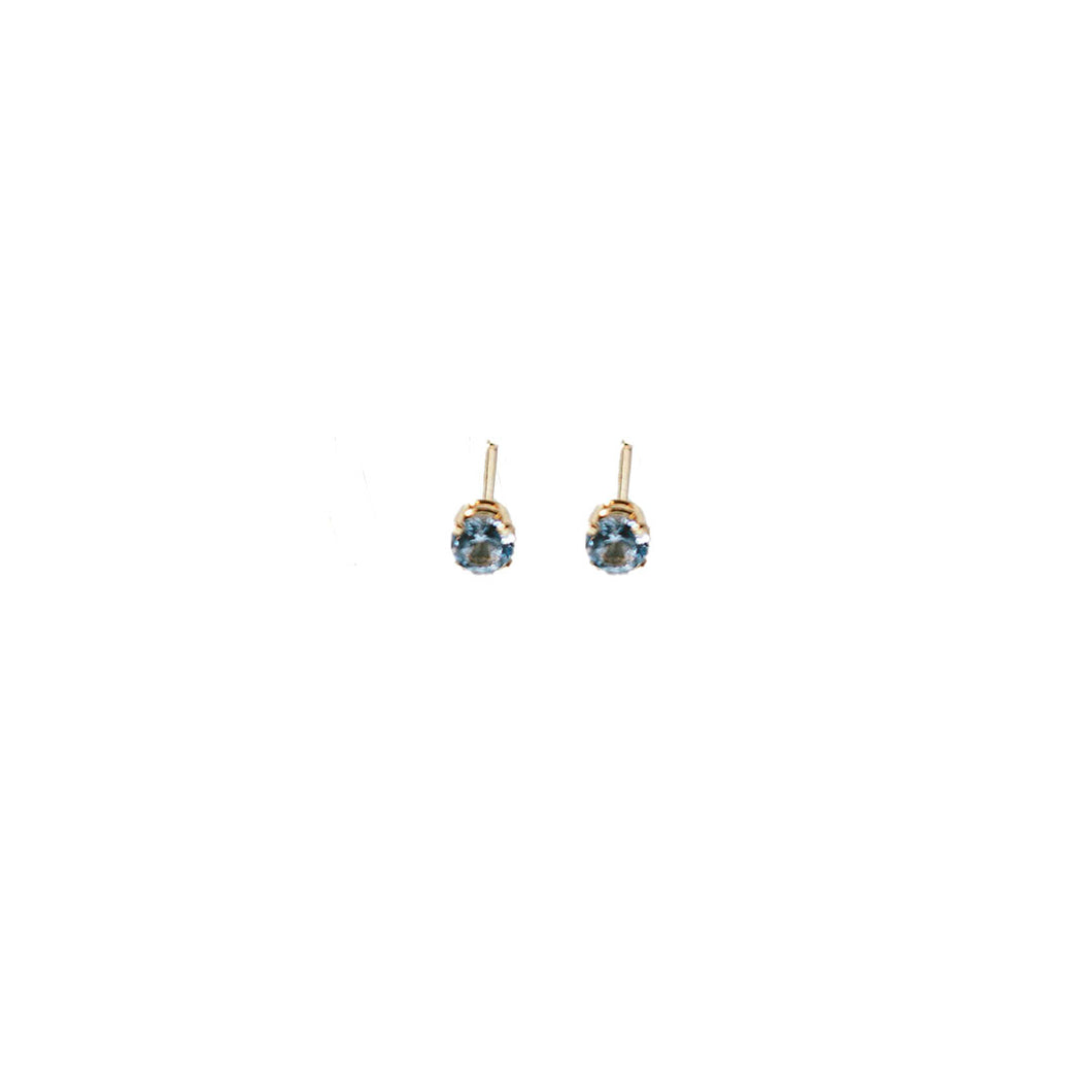 Aquamarine Studs