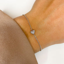 Load image into Gallery viewer, Pavé Diamond Heart Bracelet
