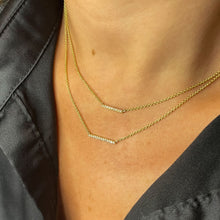 Load image into Gallery viewer, Double Bar Diamond Necklace
