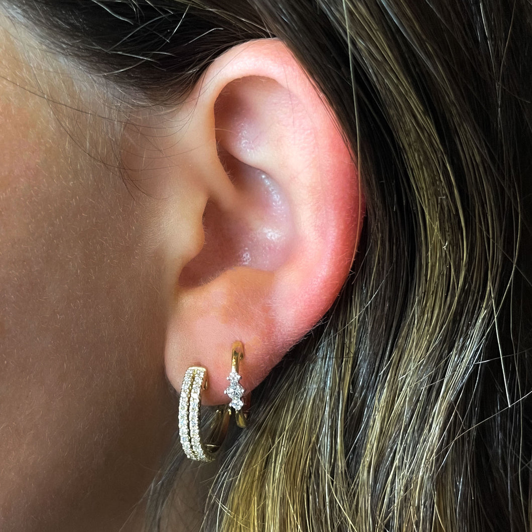 Double Diamond Hoops