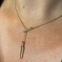 Load image into Gallery viewer, Open Link Diamond Necklace
