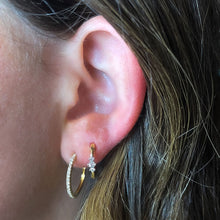 Load image into Gallery viewer, Pavé Diamond Hoops
