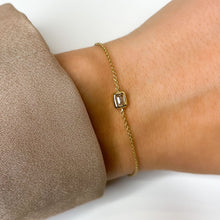 Load image into Gallery viewer, Emerald Diamond Bracelet
