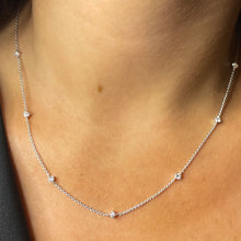 Load image into Gallery viewer, Diamonds Station Necklace
