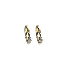 Load image into Gallery viewer, Petite Trio Diamond Huggies
