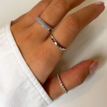 Load image into Gallery viewer, Pavé Diamond Bold Dome Ring

