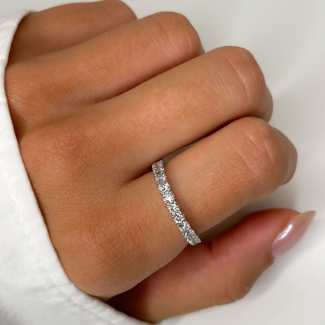 Half Eternity Diamond Band