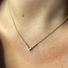 Load image into Gallery viewer, Wishbone Diamond Necklace
