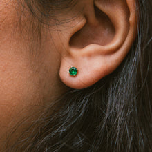 Load image into Gallery viewer, Emerald Studs
